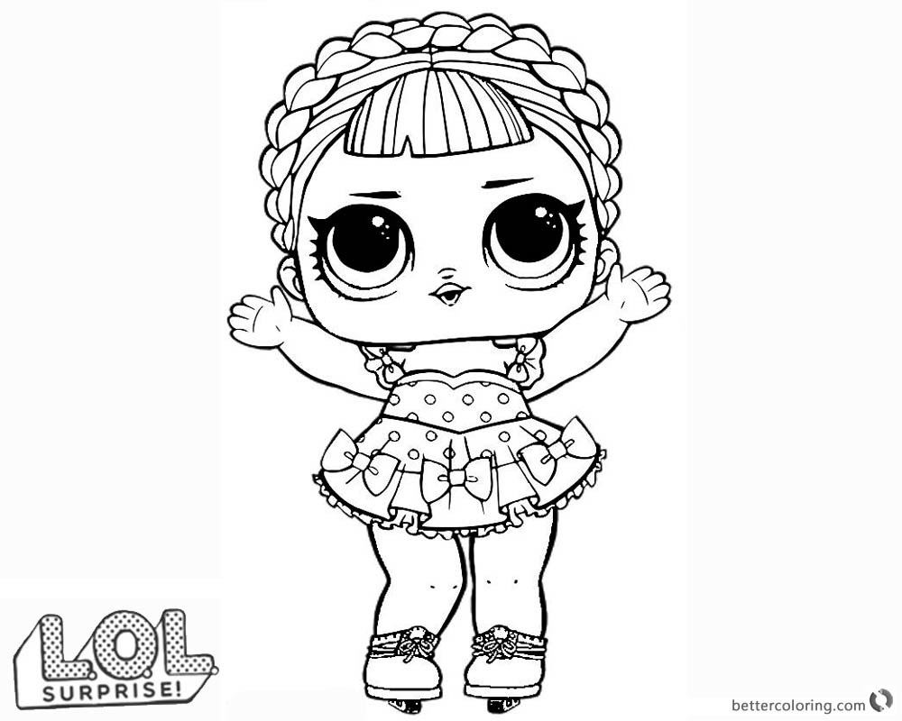 LOL Surprise Doll Coloring Pages Ice Sk8er - Free Printable Coloring Pages