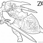 Legend of Zelda Coloring Pages Black and White