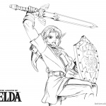 Legend of Zelda Coloring Pages Lineart