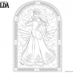 Legend of Zelda Coloring Pages Princess Pattern