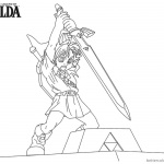 Legend of Zelda Coloring Pages Sword