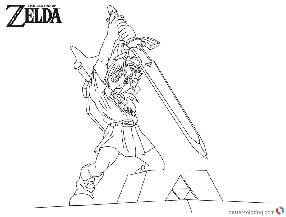 Zelda Skyward Sword Coloring Pages Coloring Pages