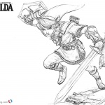 Legend of Zelda Link Coloring Pages Sketch