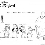 Lilo and Stitch Coloring Pages Characters Size Comparison