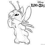 Lilo and Stitch Coloring Pages Close Mouth