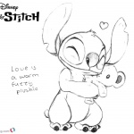 Lilo and Stitch Hug Coloring Pages Love is A War Fuzzy Plushie