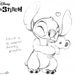 Lilo and Stitch Hug Coloring Pages Love is A War Fuzzy Plushie