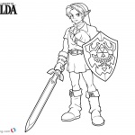 Link from Legend of Zelda Coloring Pages