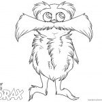 Lorax Coloring Pages Big Mustache