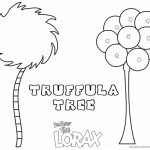 Lorax Tree Coloring Page Truffula Tree