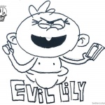 Loud House Coloring Pages Evil Lily