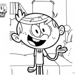 Loud House Coloring Pages Lincoln Loud The Only Boy