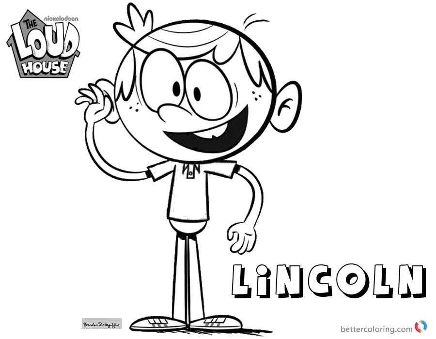 Loud House Coloring Pages Lincoln Loud by brandan97 printable