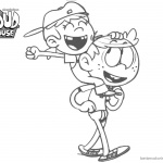 Loud House Coloring Pages Lincoln and Lana