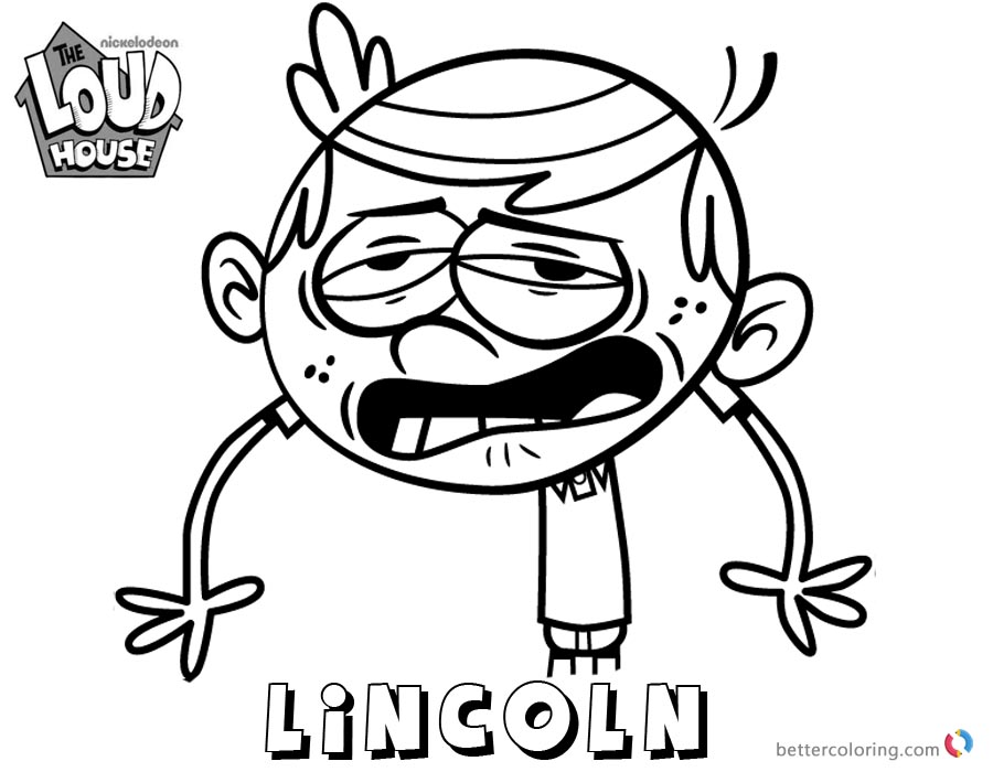 Loud House Coloring Pages Lincoln art by cdup999 - Free Printable