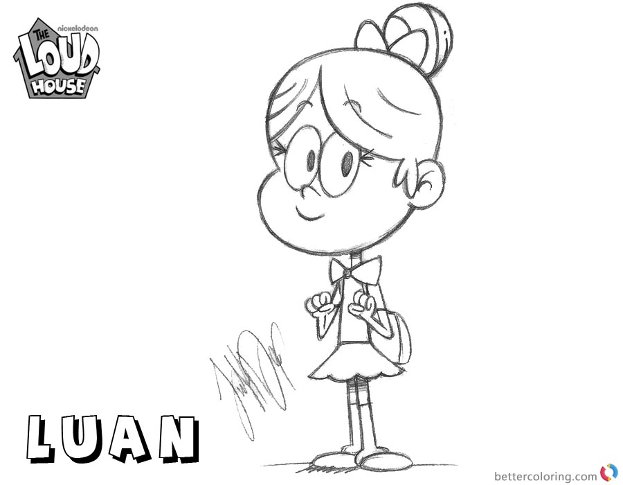 Loud House Coloring Pages Luan loud by just-def printable