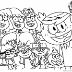 Loud House Coloring Pages Selfie