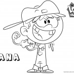 Loud House Coloring Pages How to Draw Lana