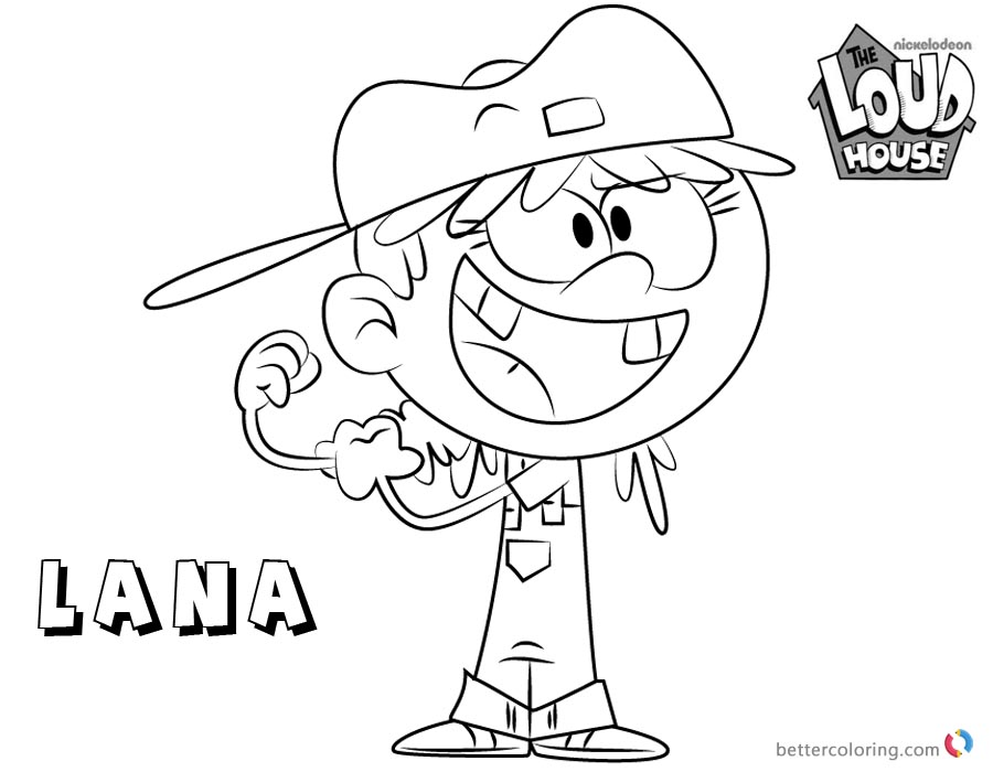 Loud House Coloring Pages How to Draw Lana - Free Printable Coloring Pages