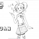 Loud House Coloring Pages lovely Luan fan art