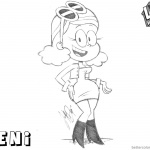 Loud House Coloring Pages stylish and fabulous Leni