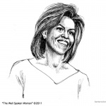 Michelle Obama Coloring Page The Well Spoken Woman