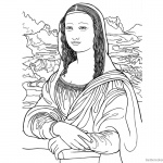 Mona Lisa Coloring Pages Fantastic Clipart