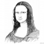 Mona Lisa Coloring Pages Lovely Mona Lisa Sketch