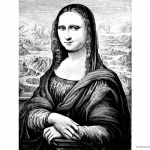 Mona Lisa Coloring Pages Pencil Clipart