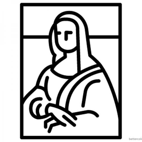 Mona Lisa Coloring Pages - Free Printable Coloring Pages