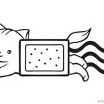 Nyan Cat Coloring pages Beautiful and Cute