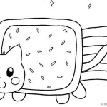 Nyan Cat Coloring Pages Fan Art Picture