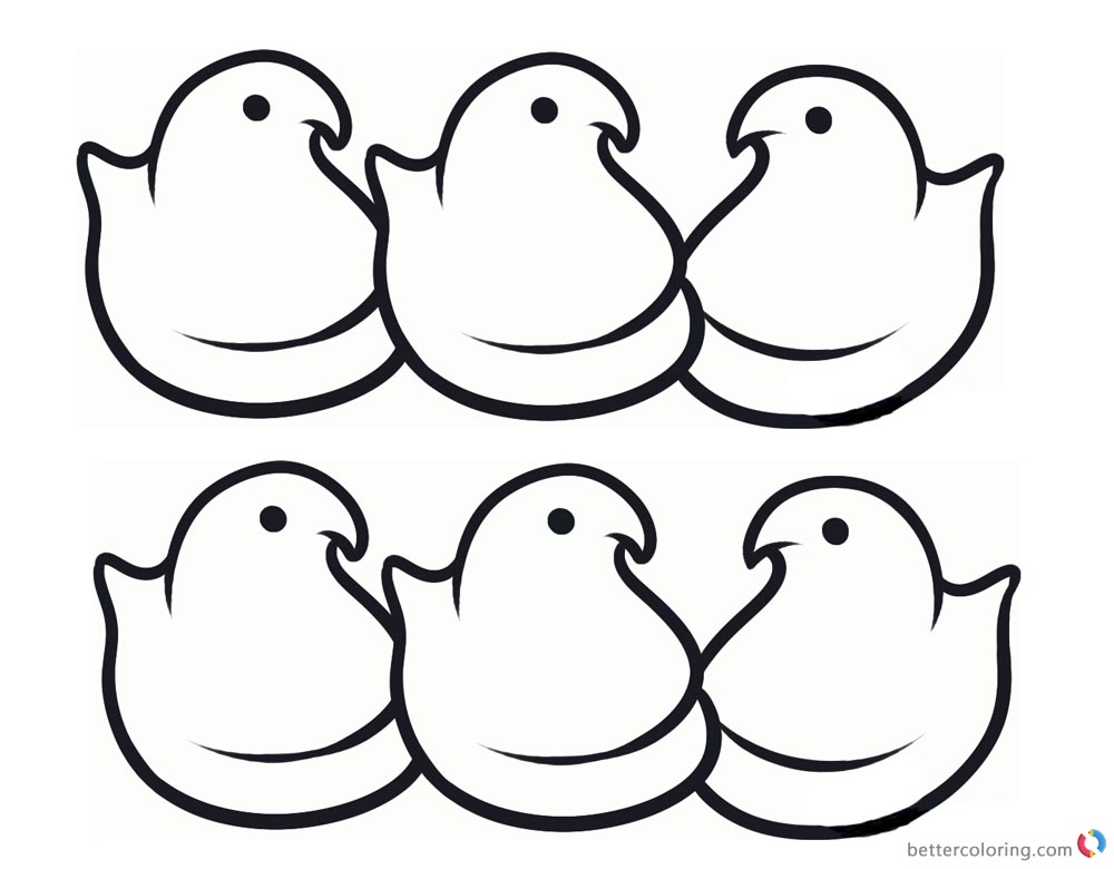 peeps-coloring-pages-simple-six-chicks-line-art-free-printable-coloring-pages