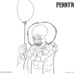 Pennywise Coloring Pages 1990 IT