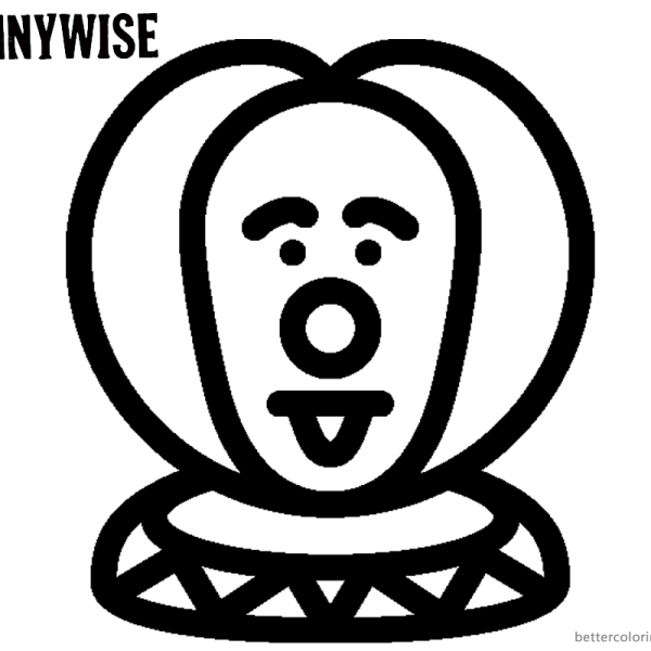 Pennywise Coloring Pages How to Draw Pennywise Outline - Free Printable ...