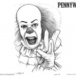 Pennywise Coloring Pages Clown Fanart Drawing