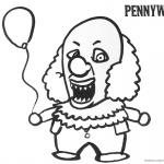 Pennywise Coloring Pages From Stephen King’s IT