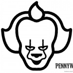 Pennywise Coloring Pages Simple Lineart