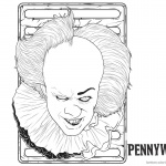 Pennywise Coloring Pages Stephen King’s IT Pennywise Fan art