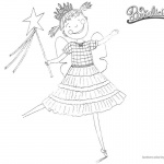 Pinkalicious Coloring Pages Happy Dancing