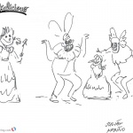 Pinkalicious Coloring Pages Kids fanart dancing