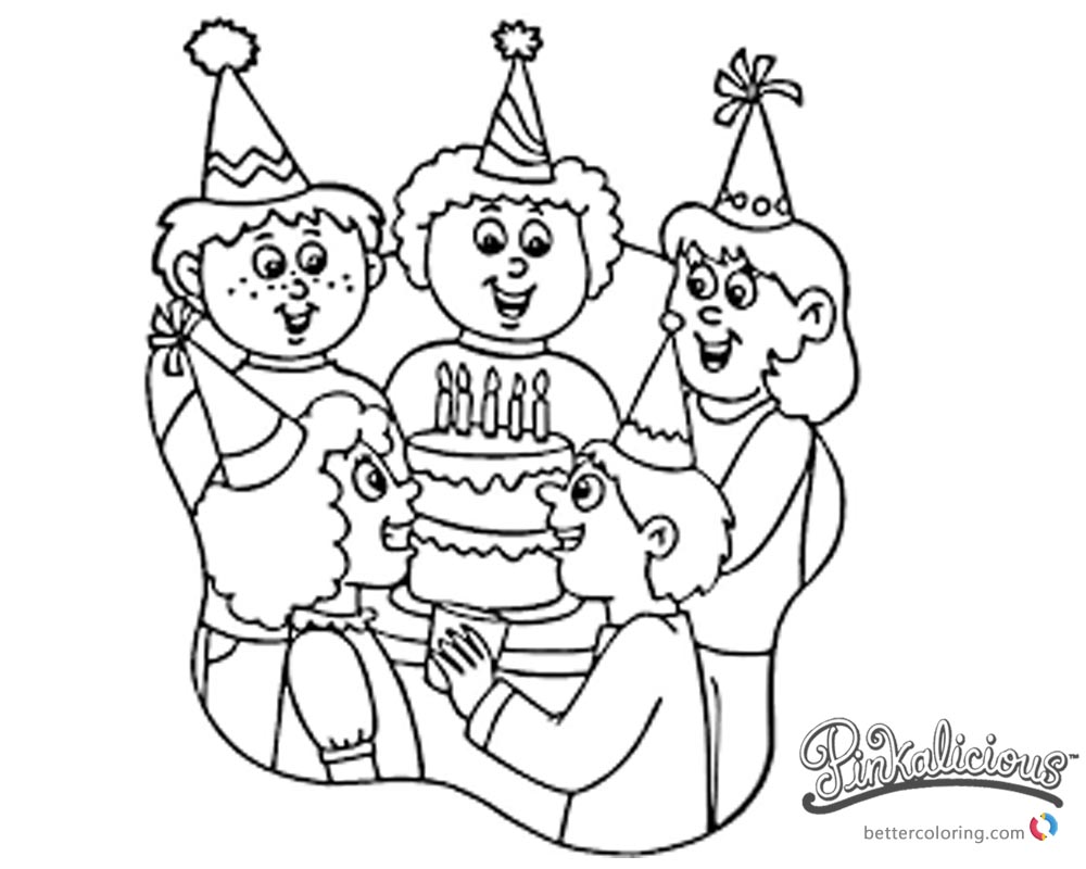 Pinkalicious Coloring Pages birthday party - Free Printable Coloring Pages