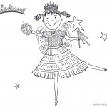 Pinkalicious Coloring Pages dancing drawing