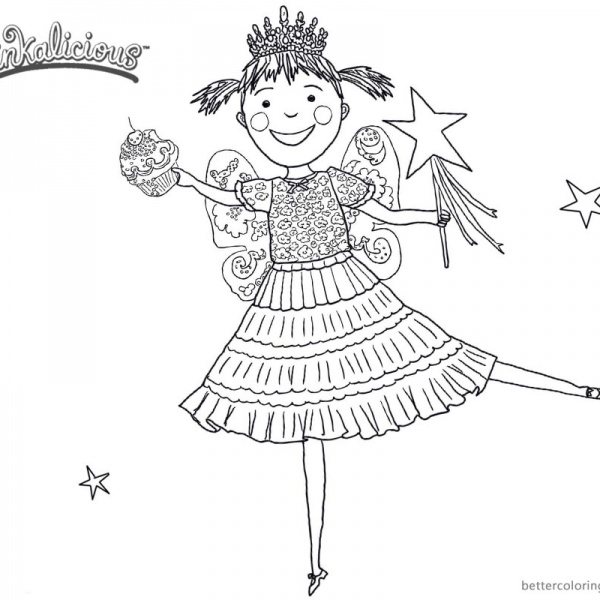 Pinkalicious Coloring Pages Dancing with Cupcake Free Printable Pinkalicious Coloring Pages Dancing with Cupcake Free Printable