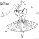 Pinkalicious Coloring Pages dancing time