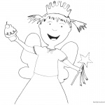 Pinkalicious Coloring Pages nancy fairies