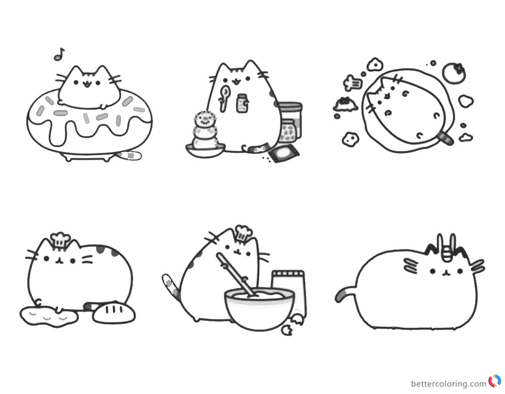 Pusheen Coloring Pages Chief Pusheen Free Printable Coloring Pages