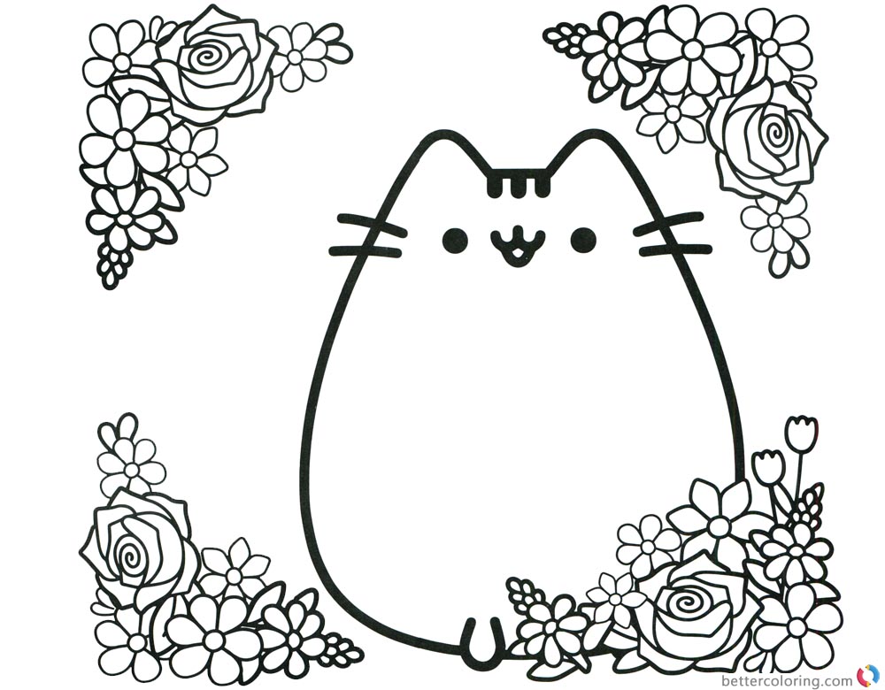 lovely pusheen cat coloring pages coloring pages coloring pages for ...