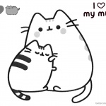Pusheen Coloring Pages I Love My Mum