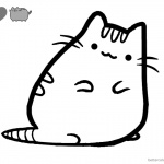 Pusheen Coloring Pages Little Cute Pusheen